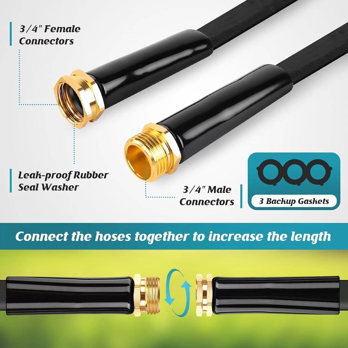 Garden Hose Garden Watering Rinse Outdoor Hose